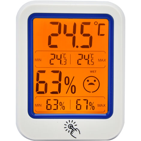Wall Mounted Electronic Thermometer Hygrometer Digital Temperature Humidity Meter for Home Industry (1/5)