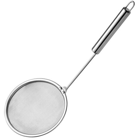 Skimmer Spoon Fat Strainer Stainless Steel Fine Mesh Long Handle Hot Pot Skimmer for Grease Foam Kitchen L (1/5)