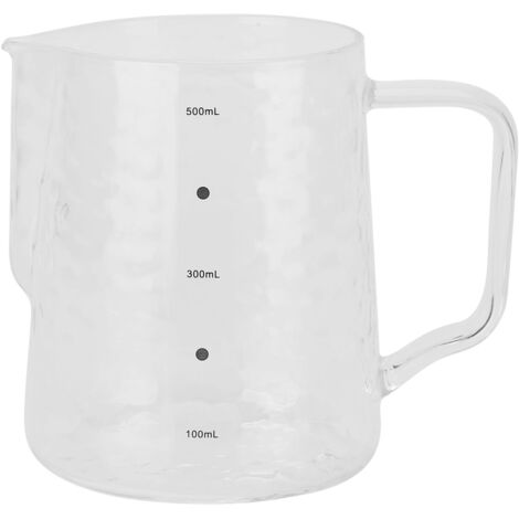 500ml Coffee Milk Cup Thicken Glass Measuring Frothing Cup for Household Coffee Shop (1/5)