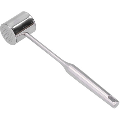 Meat Mallet Tenderizer Stainless Steel Hand Held Manual Anti Rust Steak Meat Pounder for Home Restaurants (1/5)