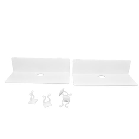 2Pcs Display Shelf Acrylic Perforation Free High Strength Wall Mount Shelf for Speaker Clock (1/5)