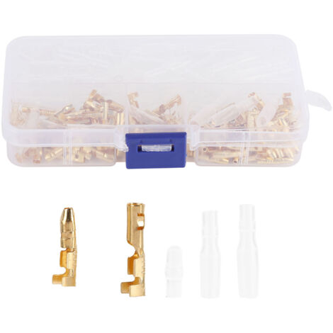 120Pcs Wire Terminals Connector High Conductivity Antioxidant PVC Insulated Safe Easy Male Female Wire Terminals (1/5)