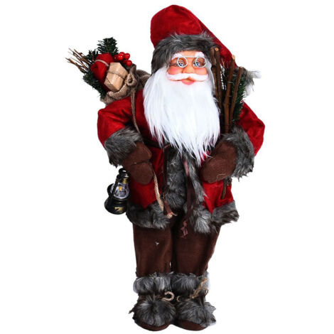 Christmas Decorations Santa Action Figure Take Stick Doll (1/5)