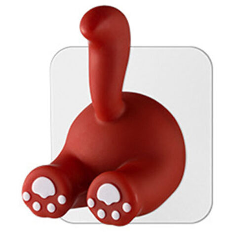Cute Cartoon Animal Tail Wall Hooks Multi Purpose Sticky Hooks for Hanging Toothbrush Shower Home Wall Organizer (1/5)