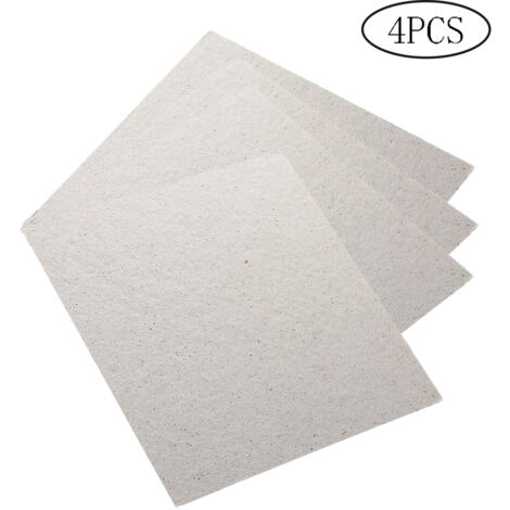 8PCS Insulating Mica Sheet High Temperature Resistance Mica Plates for Microwave Oven