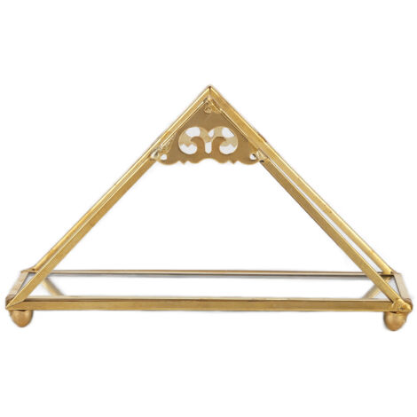 Mirror Jewelry Tray Glass Perfume Storage Tray Jewelry Plate Golden Metal Decorative Tray (1/5)