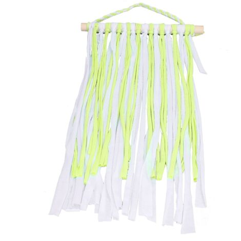 Bow Holder Cloth Beech Material Light Weight Decorative Function Different Colors Hair Clip Hangers for GirlYellow (1/5)