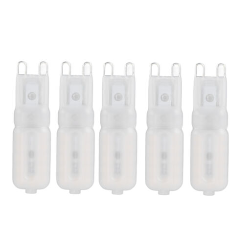 5Pcs G9 LED Bulb Brightness Dimmable High Color Rendering White Shell 22 LEDs Light Bulb for Landscape Lights AC 220V Warm Light (1/5)