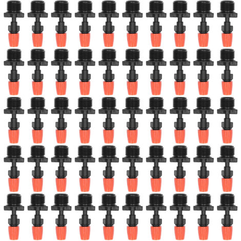 50pcs G1/2 Male Thread Misting Spray Nozzle Adjustable Water Spray Head Atomizing Nozzle for Garden Irrigation (1/5)