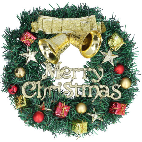 Christmas Wreath Outdoor Lighted Christmas Wreath for Holiday Xmas Party Decorations