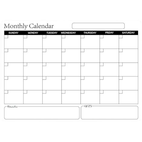 Rewritable Magnetic Whiteboard Refrigerator Calendar Message Board Monthly Planner Board (1/5)
