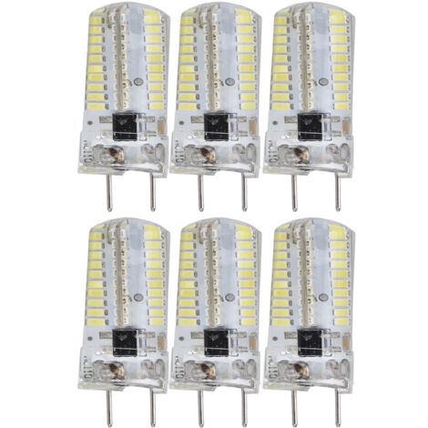 6Pcs G8 Small Bulbs 5W Small Bulb Light Source 80LED for CeilingLamp Wall Lamp Table Lamp 110VWarm Light (1/5)