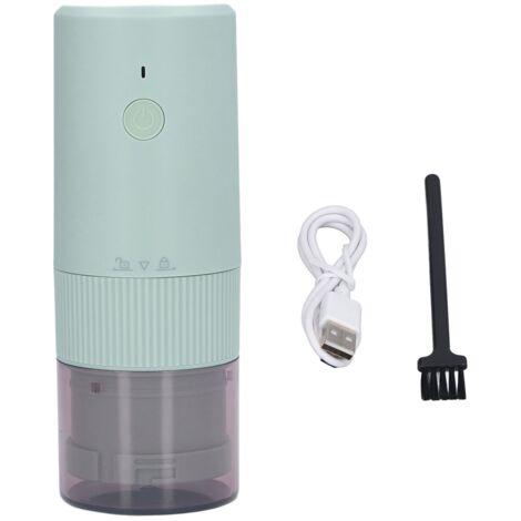 Electric Coffee Grinder Home Travel Portable USB Rechargeable Wireless Mini Electric Automatic Cone Coffee Grinder Green (1/5)