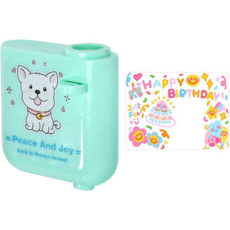 Happy Birthday Projector Mini Birthday Projection Lamp Portable Kids Projection Light for HouseholdSquare 3 Green (1/2)