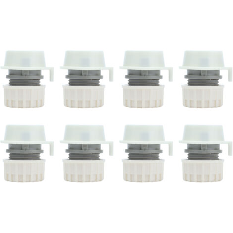8Pcs Lock Type Faucet Quick Connector G1/2 Hose Faucet Coupling Adapter Fittings for Washing Machine (1/5)