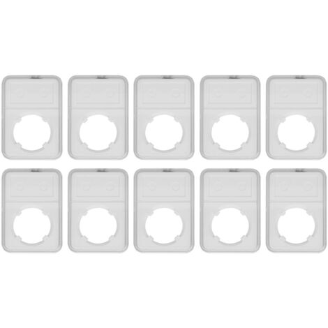 10PCS Coin Holder Transparent Design Wear Resistant Environmental Coin Protective Box for Coin Collection (1/5)