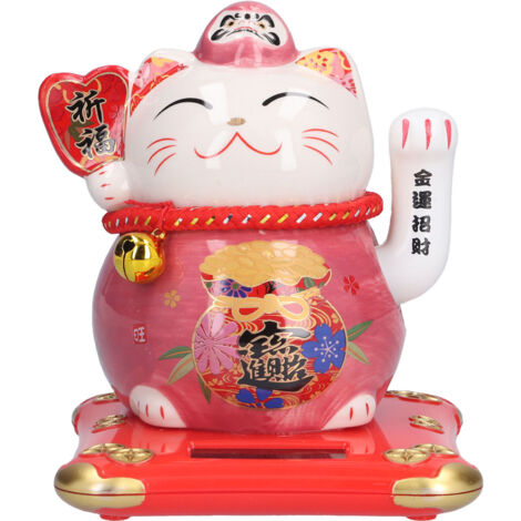 6in Fortune Cat Ceramic Waving Lucky Cat Ornament Home Decoration for Bedroom Car OfficeType 4 (1/5)