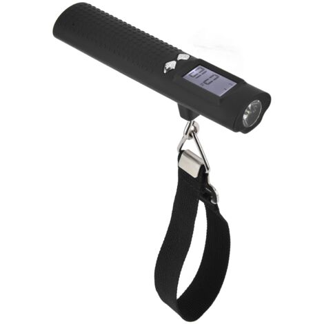 3in1 50kg/110lbs Digital Luggage Baggage Scale with Flashlight Power Bank Function LCD Display for Travel Weight (1/5)