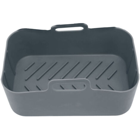 Fryer Silicone Pot Non Stick Reusable Liner Basket Replacement for Ninja DZ201 Foodi 8QT Gray (1/5)