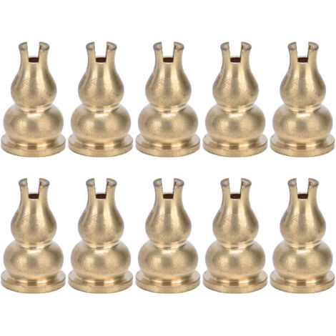 10pcs Incense Burner Gourd Shaped Brass Incense Holder for Home Office Teahouse Living Room Yoga (1/5)
