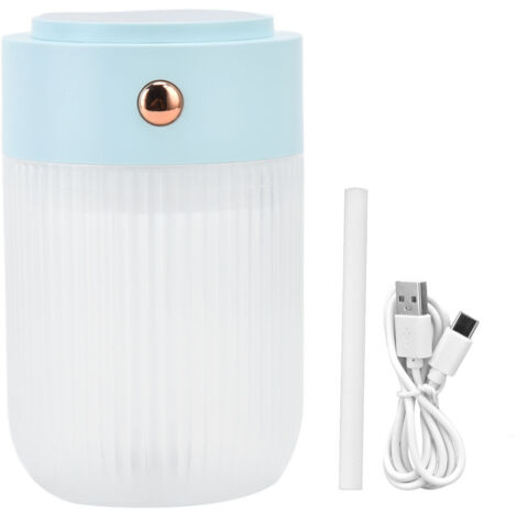 250ml Mini Air Humidifier USB Powered Colorful Lamp Humidifier for Car Office Living RoomBlue (1/5)