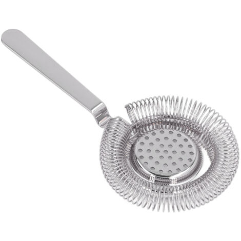 Bar Strainer Fine Filtering Professional Stainless Steel Cocktail Strainer for Bartending Restaurant Party Silver (1/5)