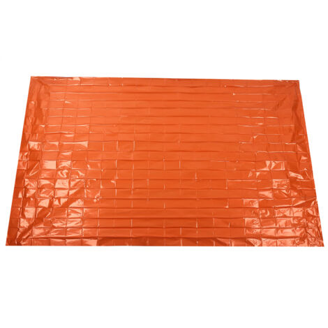 Emergency Blanket Reflective Orange Emergency Blanket for Survival Camping Outdoor (1/5)