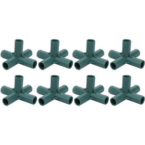 8PCS Plant Support Joint 5 Way Garden Stake Joint Plastic Plant Stake Connector for Greenhouse (1/5)