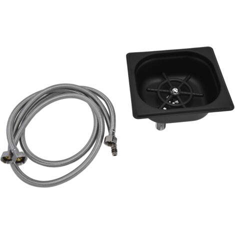 Glass Rinser Stainless Steel Automatic Cup Washer Cleaner for Bar Pub Restaurant Coffee Shop HotelBlack