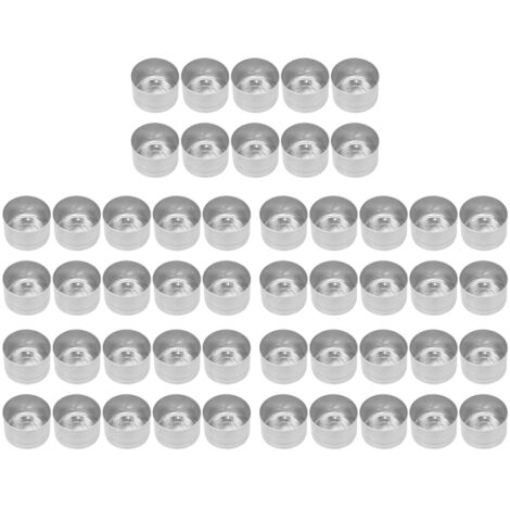 50Pcs Candle Base Longer Life Durable Heat Resistant DIY Material for Making Candles Mold Container (1/5)