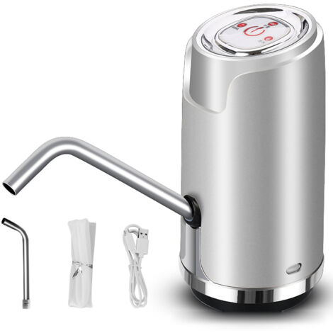 Water Dispenser ABS Electric USB Intelligent Quantitative Spray Lacquer Drink Pump for Outdoor Silvery (1/5)
