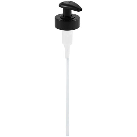 Gallon Pump Dispenser Condiment Bottle Pump Dispenser Plastic Kitchen Supplies for HouseholdBlack Caliber 3.4cm / 1.3in (1/5)