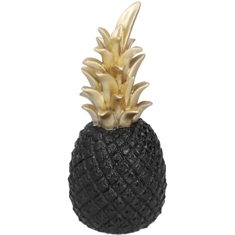 Resin Artificial Pineapple Decoration Household Decorative Pineapple Nordic Home Desk Decor DecorationBlack Gold, Medium (1/5)