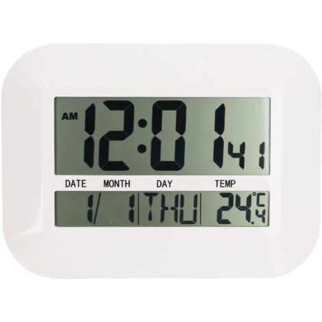 Electronic Alarm Clock Real Time Temperature Monitoring Ingenious Setting Desk Type Electronic Clock (1/5)