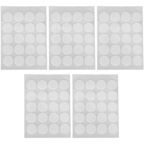 200Pcs Candle Wick Stickers Heat Resistant Double Sided Tape Sticker for Candle MakingWhite Bottom (1/5)