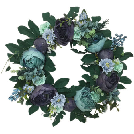 Peony Flower Garland Front Door Decoration Flower Lintel Pendant Imitation Flower Wall Decoration Hanging Ornaments (1/5)