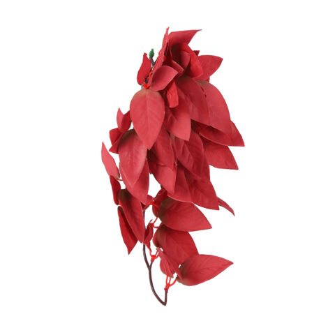 Artificial Reptile Plants Lifelike Plastic Plant Hanging Leaves Decoration with Suction Cup for Reptiles Terrarium Fish TankT-1033A4 (1/5)