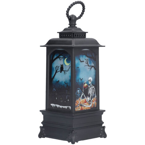 Halloween Lantern LED Flameless Exquisite Beautiful Vintage Battery Powered Halloween LampSkull (1/5)