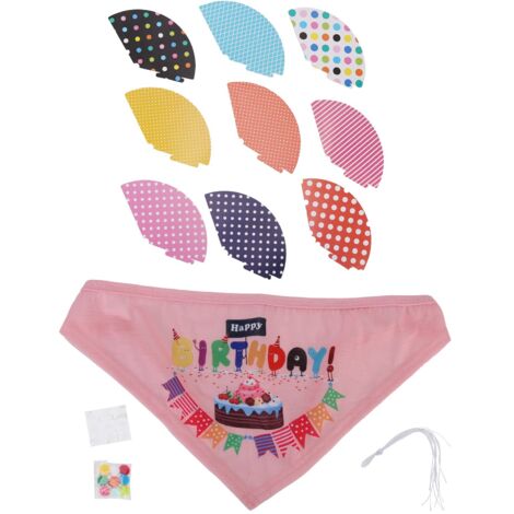 Dog Birthday Hat Creative Pet Birthday Party Hat Animal Dog One Year Old Creative Birthday Hat Supplies Pink (1/5)