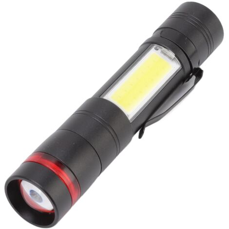 LED Flashlight Multifunction Highlight Telescopic Zoom Rechargeable Waterproof Mini Flashlight for Outdoor Lighting (1/5)