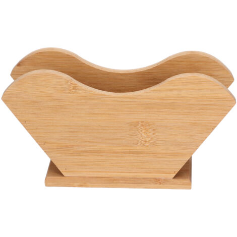 Coffee Filter Paper Holder Bamboo Countertop Reusable V Shape Tissue Dispenser for Home (1/5)