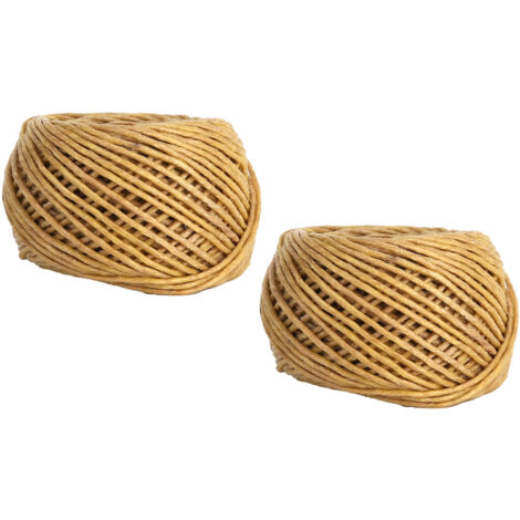 2pcs Candle Wicks 2mm Waxed Non Toxic Environmentally Friendly Organic Hemp Wicks for DIY Candles Making Oil Lamps60m (1/5)