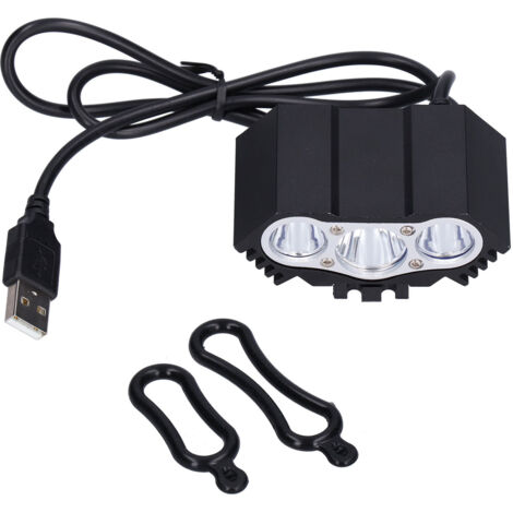Bicycle Light 3LED High Brightness Mountain Bike Front Light USB Powered Bike Headlight for Night Riding (1/5)