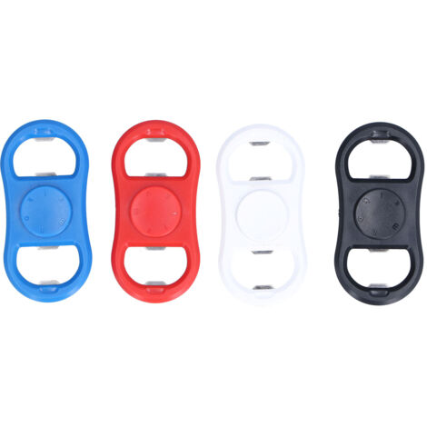 4Pcs Portable Manual Double Head Beer Bottle Opener Hand Decompression Toy Black White Blue Red (1/5)
