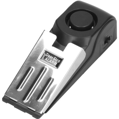 Door Stopper Anti Theft Burglar Alerter Adjustable Three Level Sensitivity 120dB Wireless Door Stop Alarm (1/5)