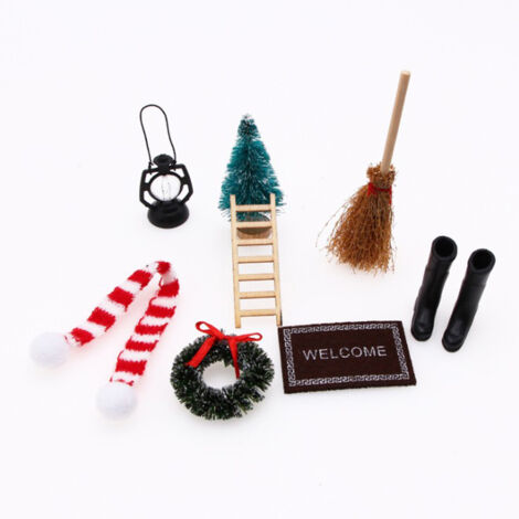 Christmas Decoration Accessories Set Christmas Miniature Ornaments Simulation (1/5)