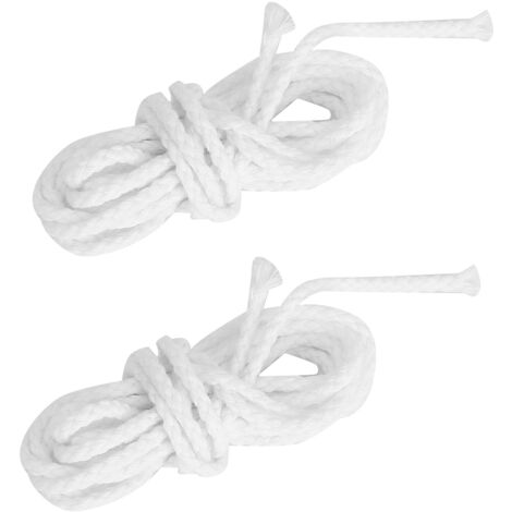 2pcs Candle Wicks Good Oil Absorbency Combustion Durable Braid Cotton Candle Wick for DIY Oil Lamp2.6mm (1/5)