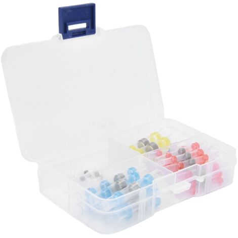 50pcs Waterproof Wire Connectors Bendable Marine Grade Insulated Electrical Wire TerminalsWhite 10 Red 23 Blue 12 Yellow 5 (1/5)