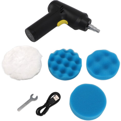 Cordless Buffer Polisher USB Rechargeable 3 Speeds Adjustable Portable Electric Polishing Machine for Waxing Grinding (1/5)