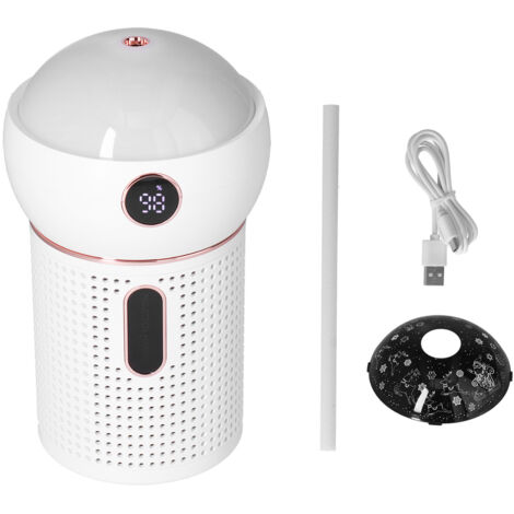 630ml Large Capacity Humidifier Single Spray 360° Projection Humidifier for Home Car USB ChargingWhite (1/5)